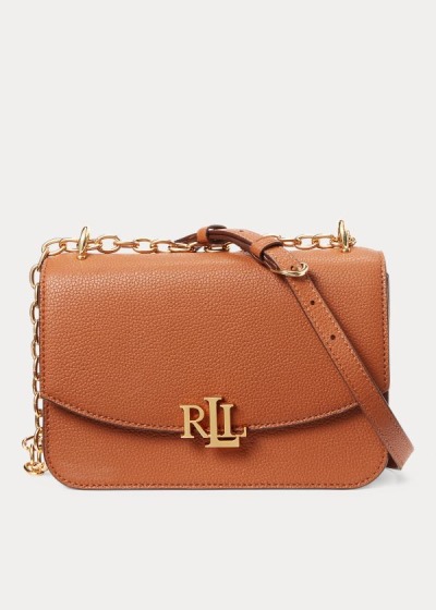 Bolsa Cruzadas Ralph Lauren Mujer Marrom - Medium Leather - GJEUW3605